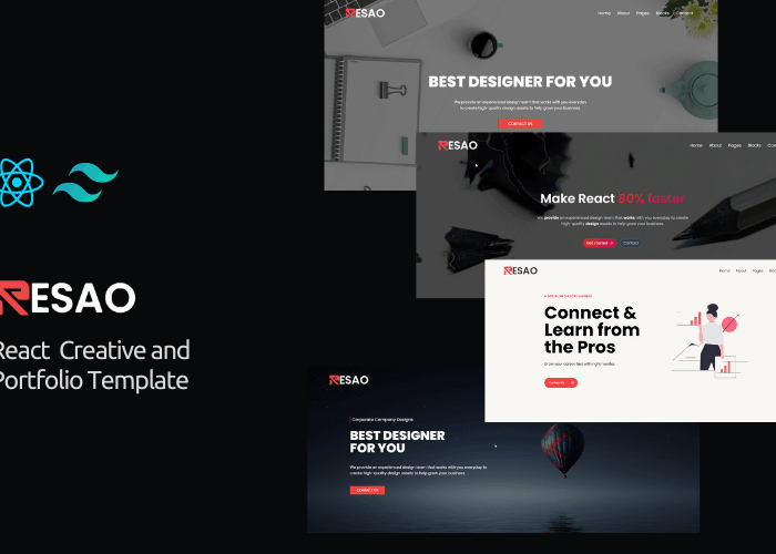 Resao - React Creative and Portfolio Template