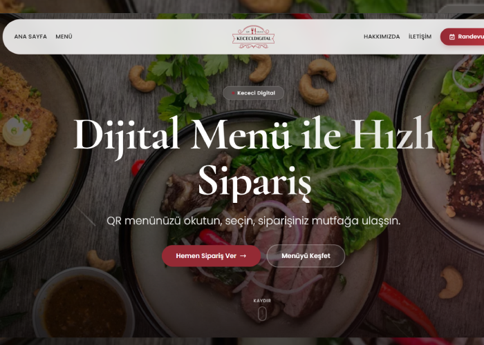 QR Menü & QR ile Sipariş Sistemi – Hızlı Servis Çözümü