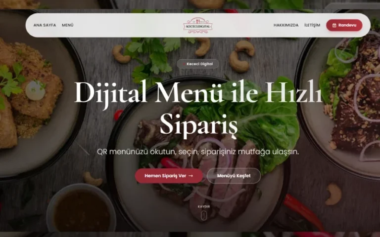QR Menü & QR ile Sipariş Sistemi – Hızlı Servis Çözümü