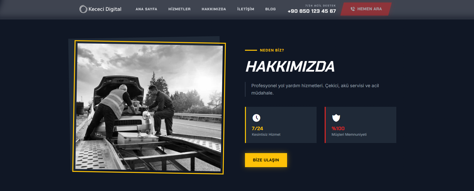 Yol Yardım-Çekici Otomasyon Scripti – Randevu, SMS, Admin Panel ve Site - Görsel 3
