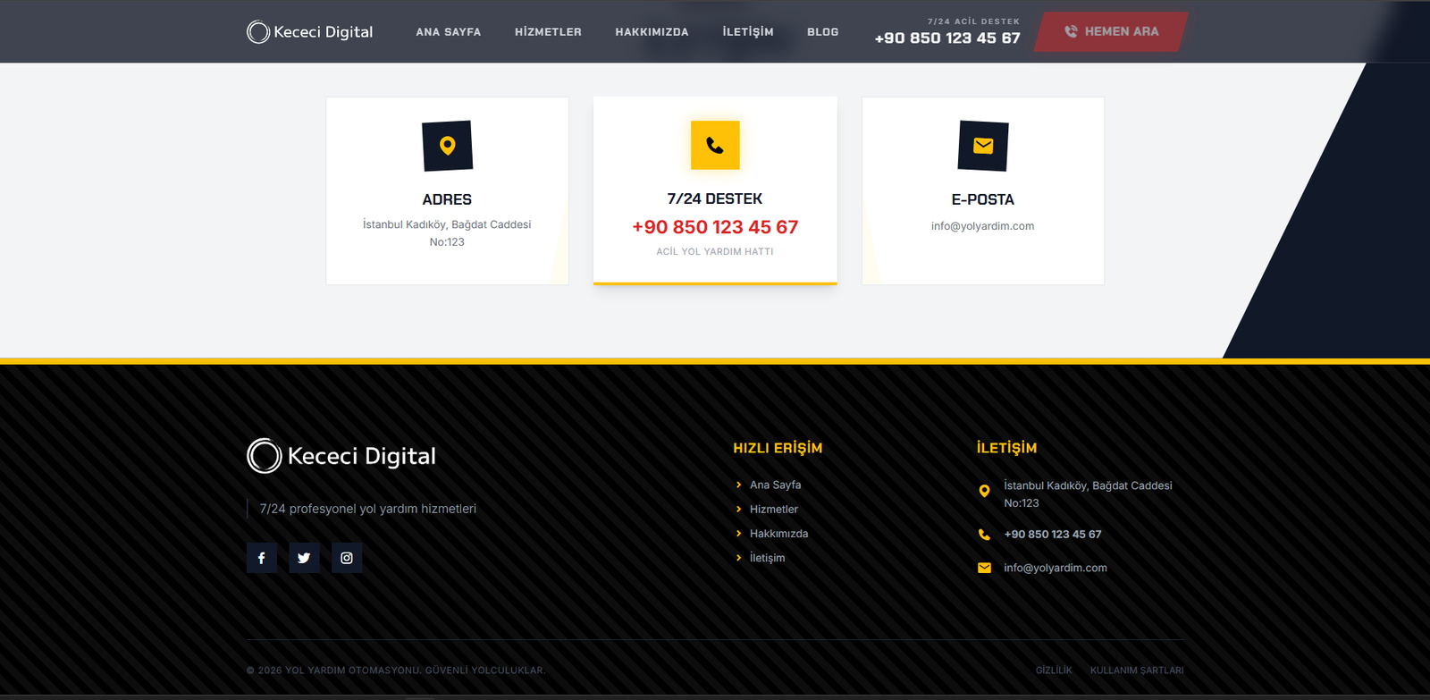 Yol Yardım-Çekici Otomasyon Scripti – Randevu, SMS, Admin Panel ve Site - Görsel 6