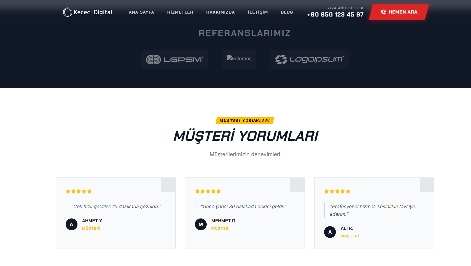 Yol Yardım-Çekici Otomasyon Scripti – Randevu, SMS, Admin Panel ve Site - Görsel 7