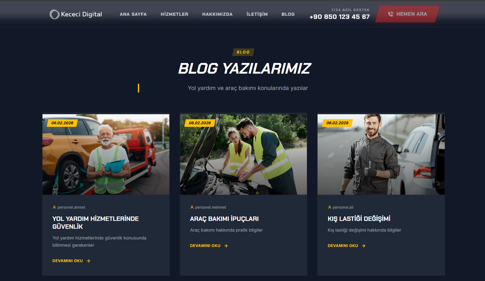 Yol Yardım-Çekici Otomasyon Scripti – Randevu, SMS, Admin Panel ve Site - Görsel 8