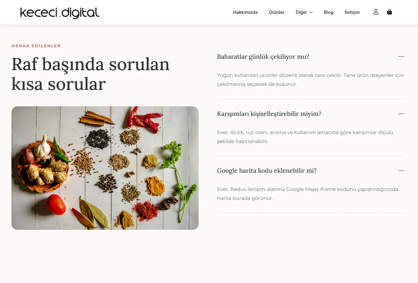 Baharatçı & Aktar WooCommerce Teması | Sınırsız Kullanım | Açık Kaynak - Görsel 2