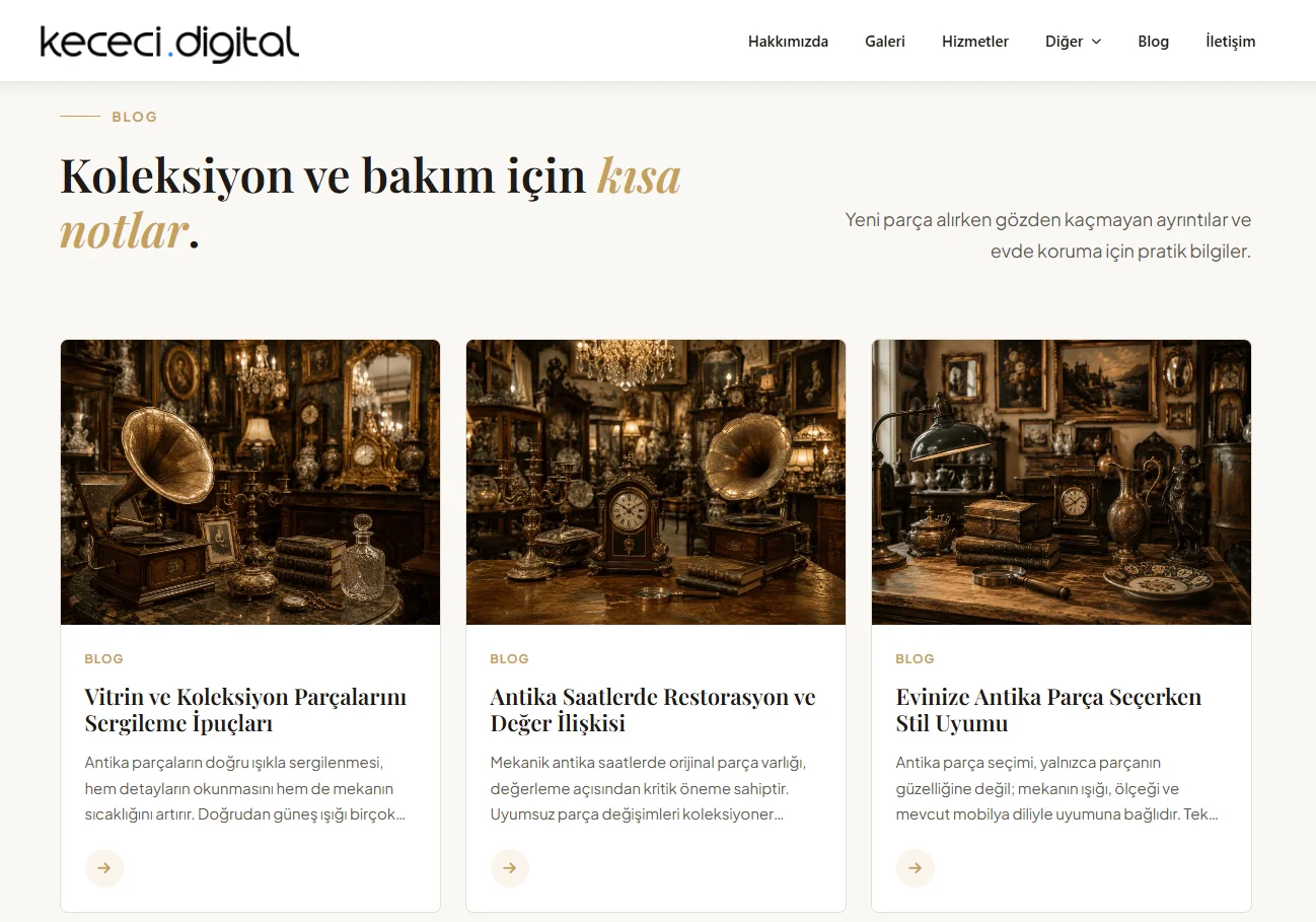 Antikacı WordPress Teması | Sınırsız Kullanım | Açık Kaynak - Görsel 4