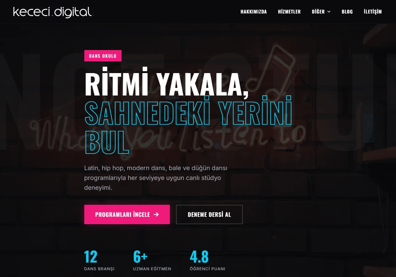 Dans Okulu WordPress Teması | Sınırsız Kullanım | Açık Kaynak