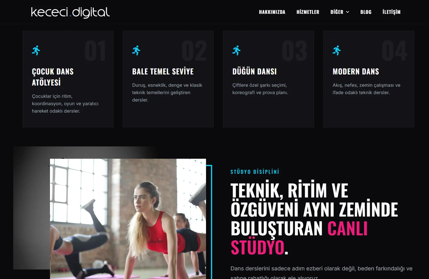 Dans Okulu WordPress Teması | Sınırsız Kullanım | Açık Kaynak - Görsel 2