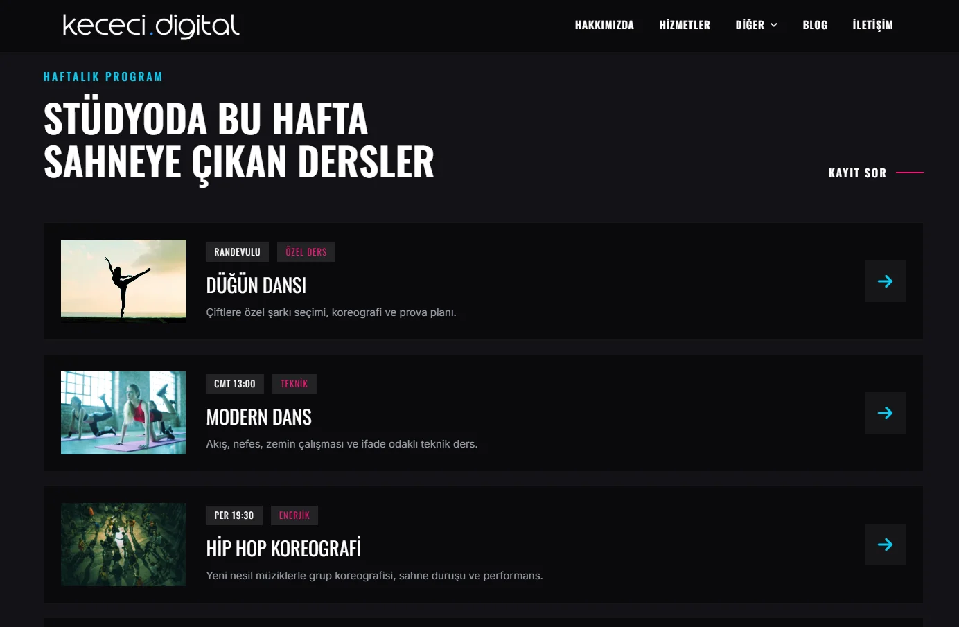 Dans Okulu WordPress Teması | Sınırsız Kullanım | Açık Kaynak - Görsel 3