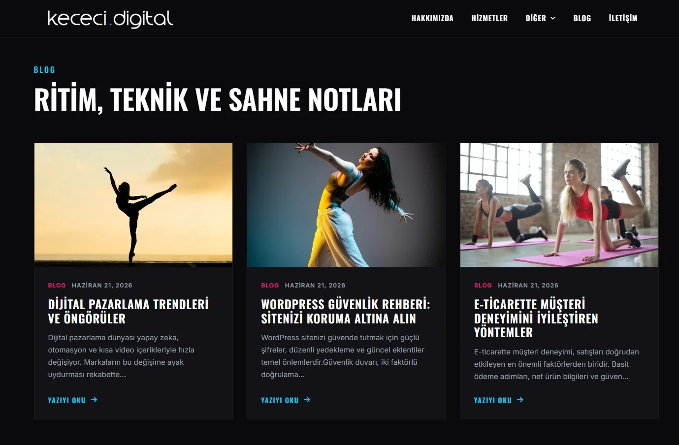 Dans Okulu WordPress Teması | Sınırsız Kullanım | Açık Kaynak - Görsel 5
