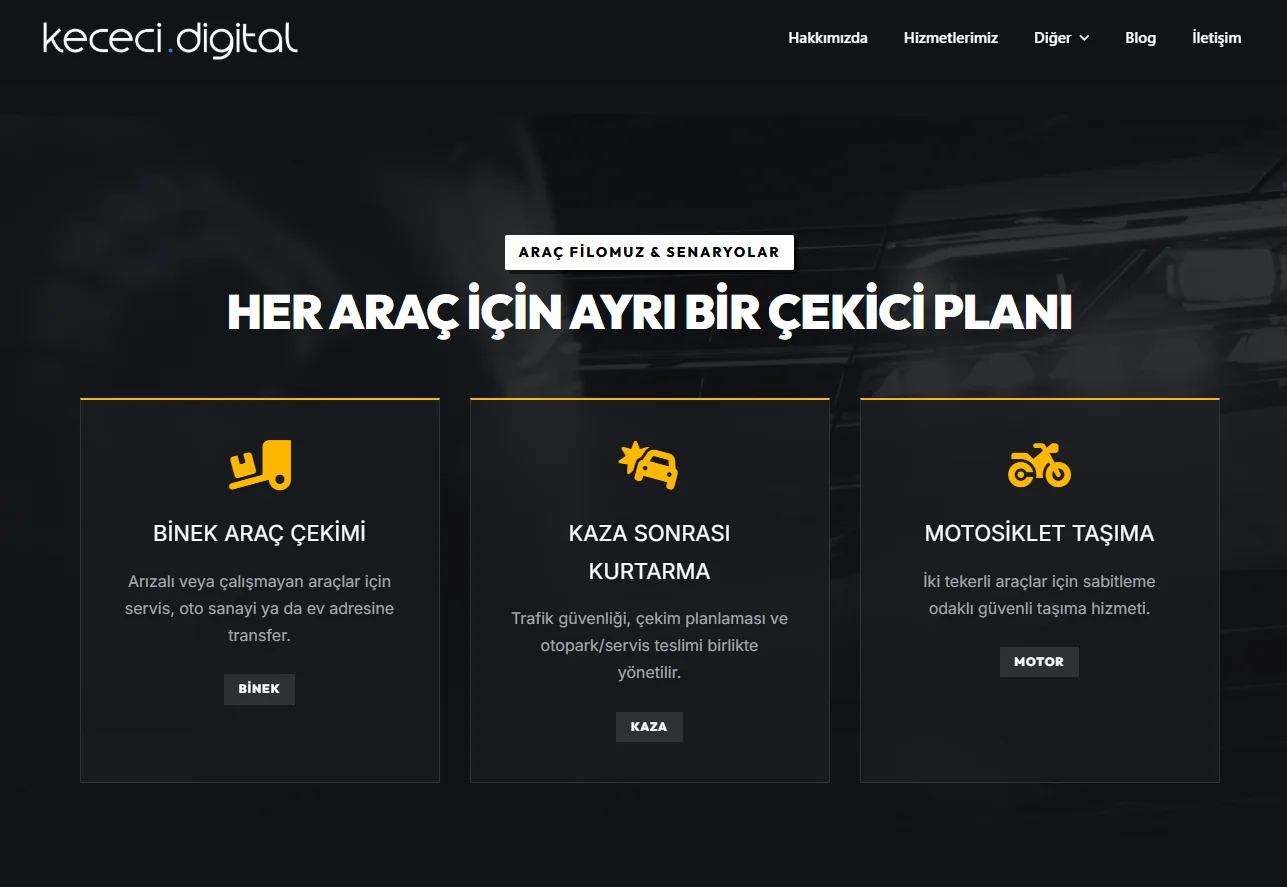 Oto Kurtarma & Çekici WordPress Teması | Gelişmiş Mobil Uyumlu Yol Yardım - Görsel 5